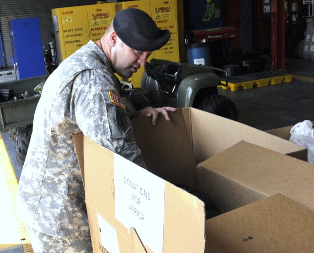 &#039;Resolute&#039; Warriors donate relief supplies to hospice in Africa