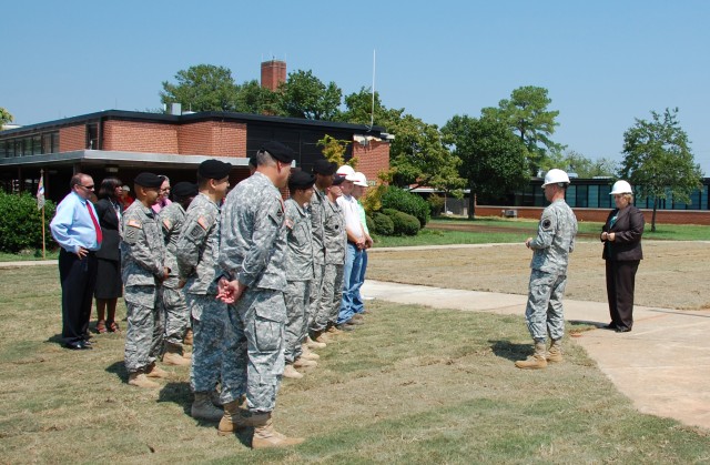 Flagpole Installation - U.S. Army Forces Command (Forward) and U.S. Army Reserve Command (Forward) Headquarters, Fort Bragg, N.C., Sept. 1, 2010