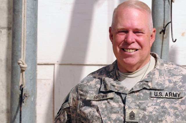 Command Sgt. Maj. Brown brings experience, perspective to Afghanistan
