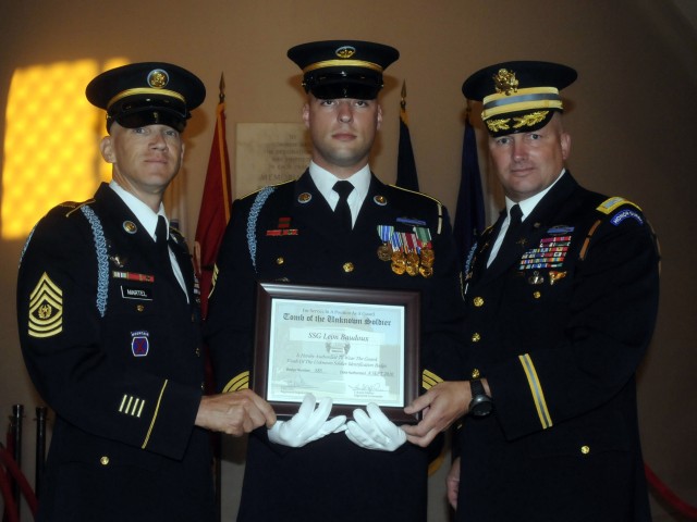 Tomb of the Unknown Soldier Identification Badge ceremony