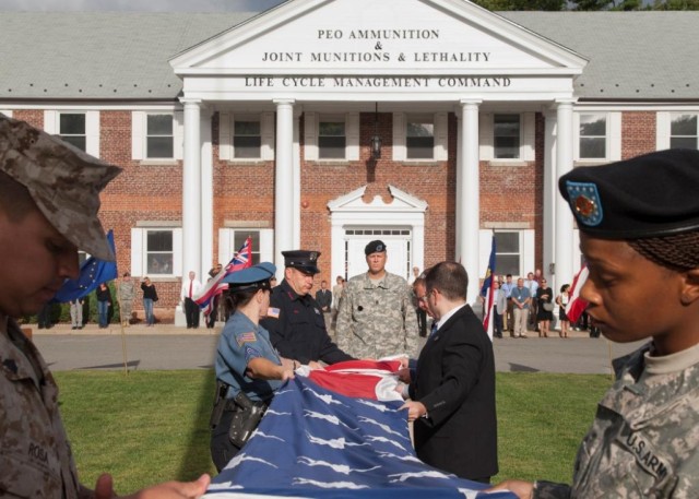 Folding the flag