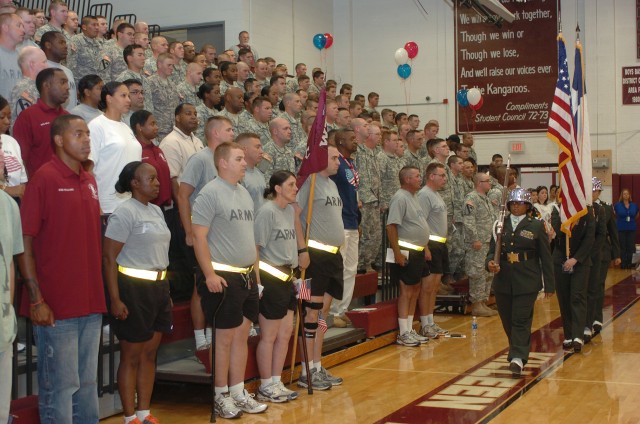 Fort Hood Warrior Transition Brigade Soldiers Honor 9/11 Victims as part of Killeen-area America supports You Freedom Walk