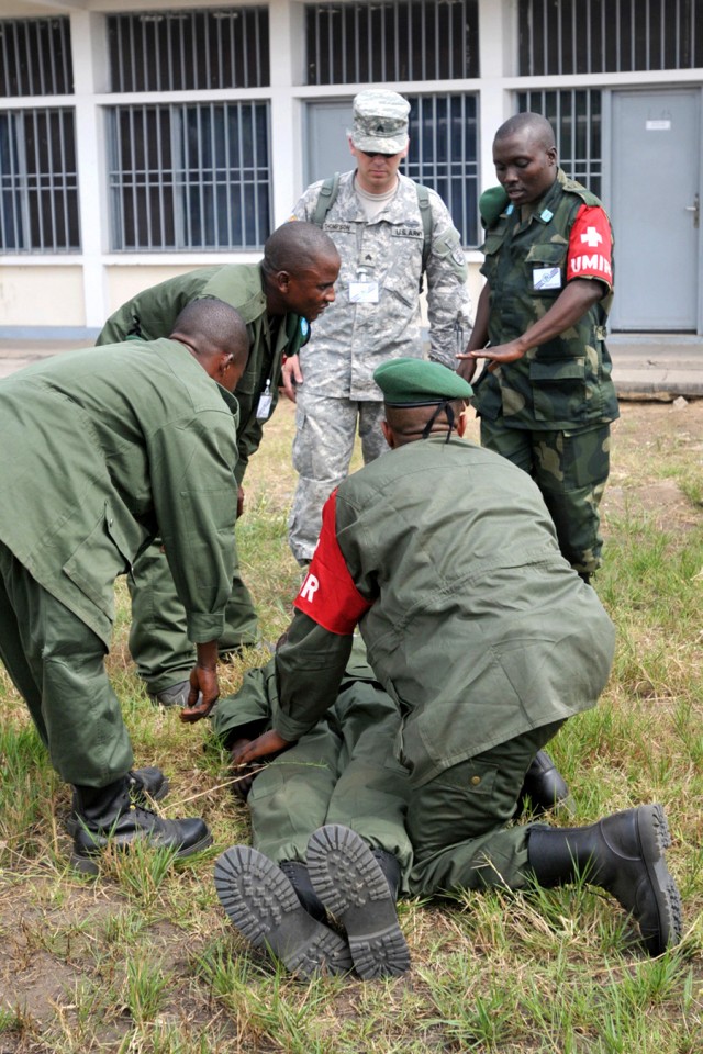 Sharing medical techniques in Congo