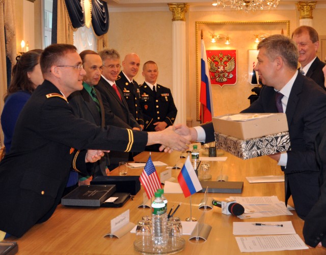 25th ID band is welcomed by Sakhalin Russian administration