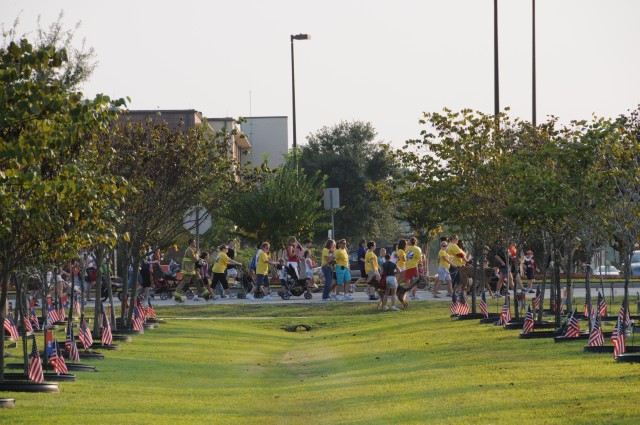 Fort Stewart Freedom Walkers pass Warriors Walk