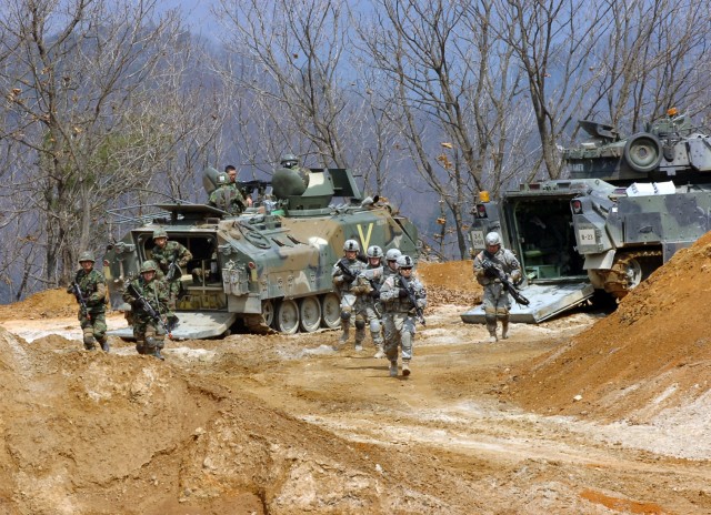 Combined Arms Live Fire Exercise in Korea
