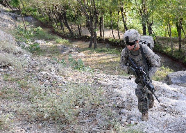 Coalition forces on patrol in Watapur