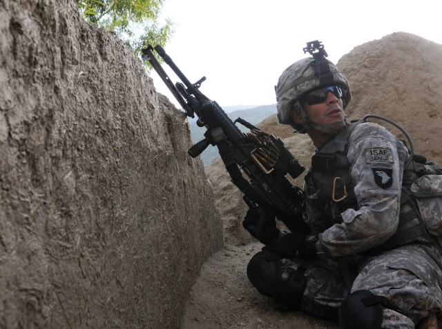 Coalition forces on patrol in Watapur