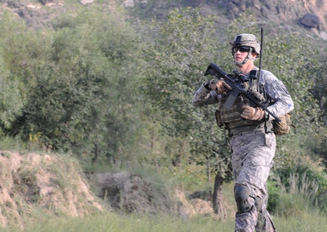 Coalition forces on patrol in Watapur