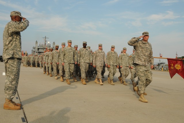 Waterborne! 10th Transportation Battalion conducts Change of Command ceremony