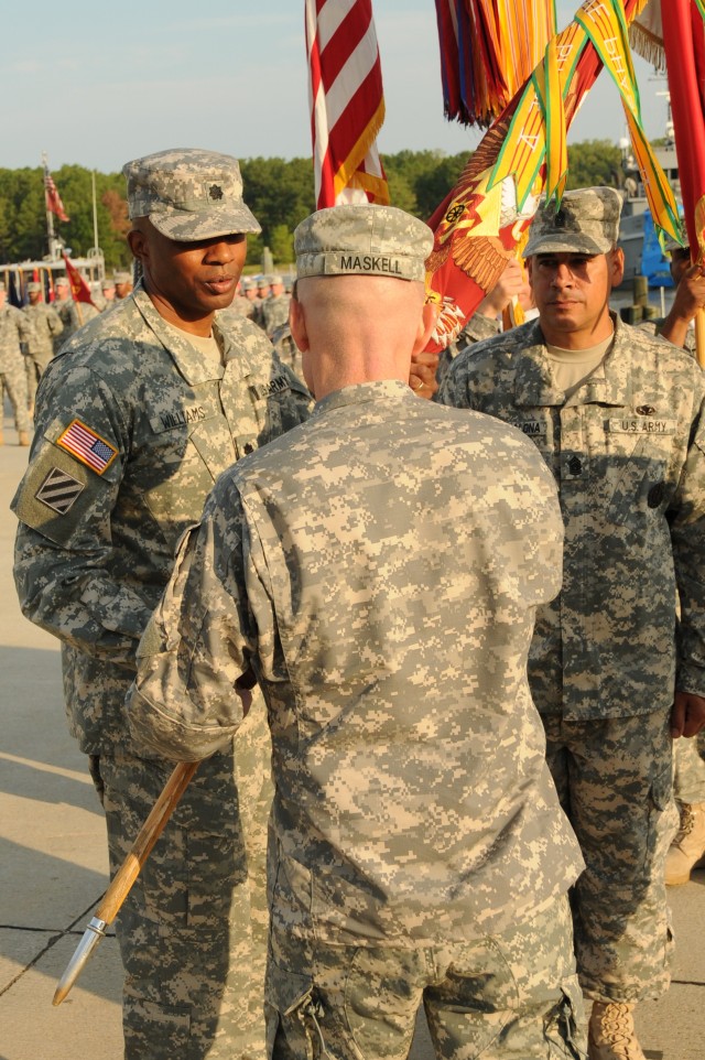 Waterborne! 10th Transportation Battalion conducts Change of Command ceremony