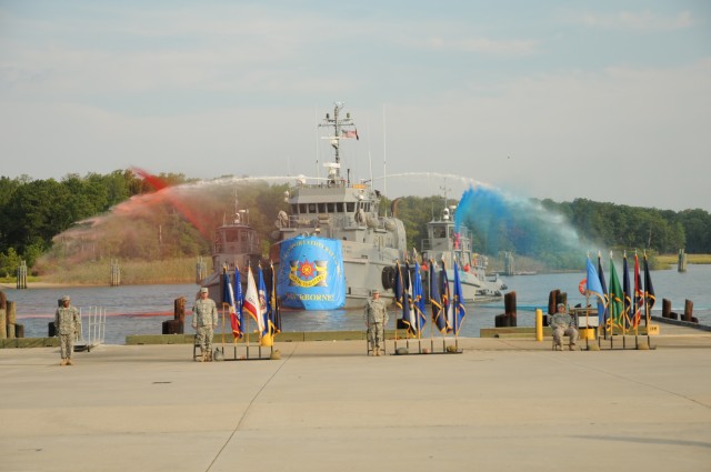 Waterborne! 10th Transportation Battalion conducts Change of Command ceremony