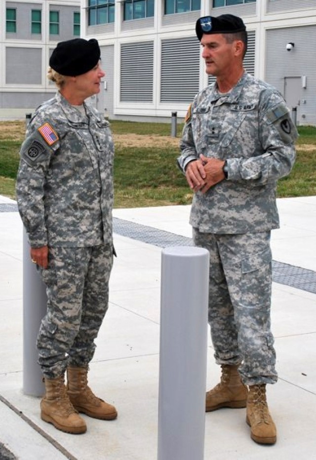 AMC commander tours emerging high-tech campus