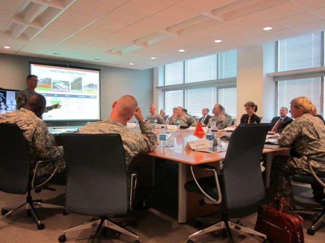AMC commander tours emerging high-tech campus