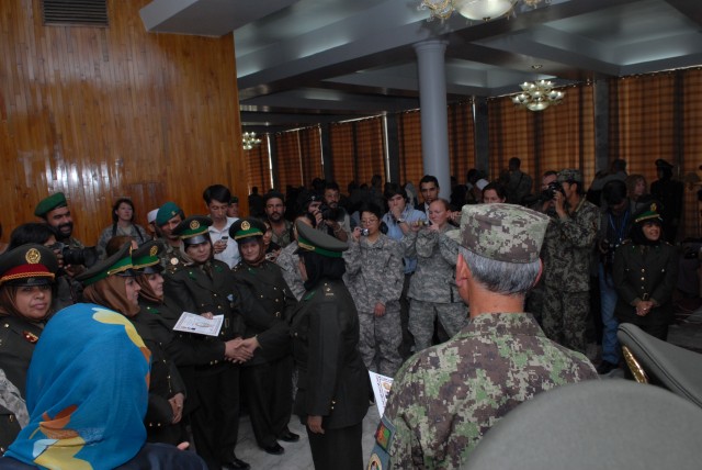 Female Afghan officer candidates usher new era