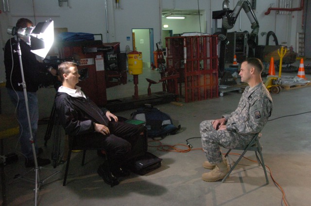 18th CSSB Soldier takes on ESPN - on and off the ice