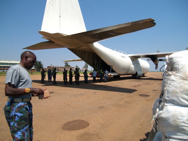 Ugandan logisticians certify to load C-130 aircraft