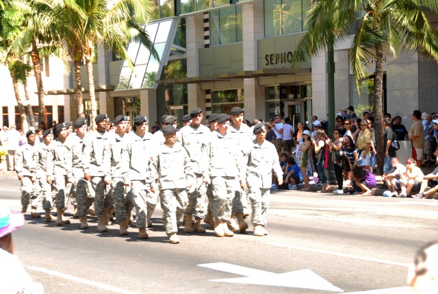 8th TSC represents armed forces in Aloha Festivals Floral Parade 