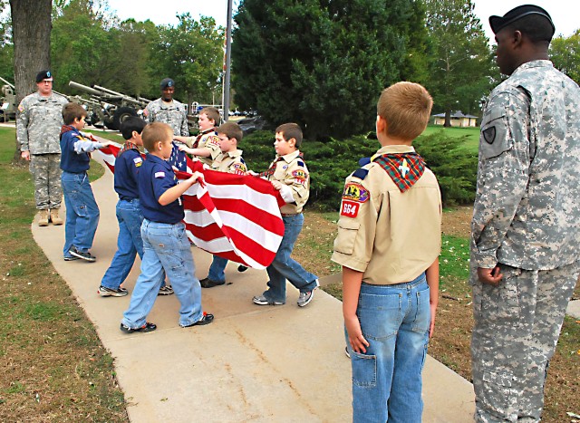 Local Webelos conduct retreat ceremony at RIA