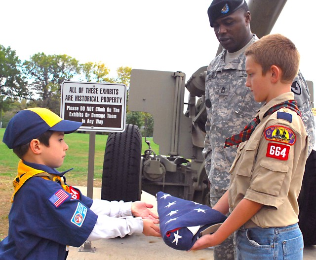 Local Webelos conduct retreat ceremony at RIA
