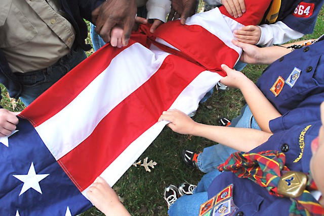Local Webelos conduct retreat ceremony at RIA