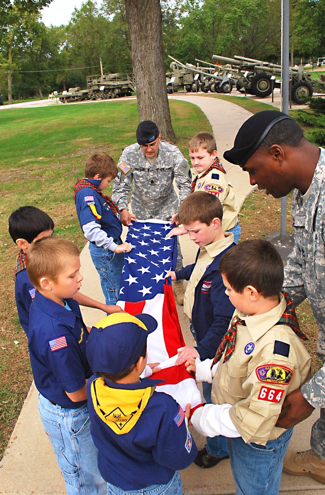 Local Webelos conduct retreat ceremony at RIA