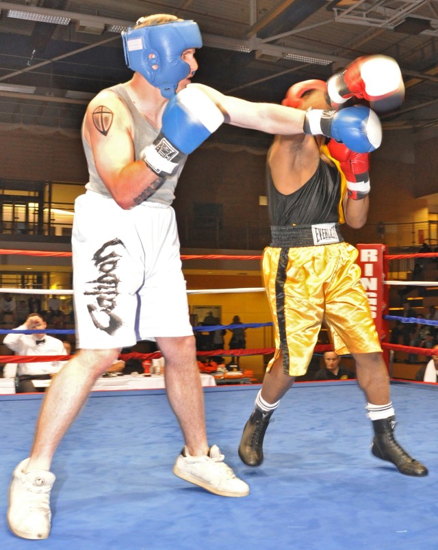 Mixing it up in Wiesbaden: Boxing fans get money&#039;s worth at Hispanic Heritage Month Tournament