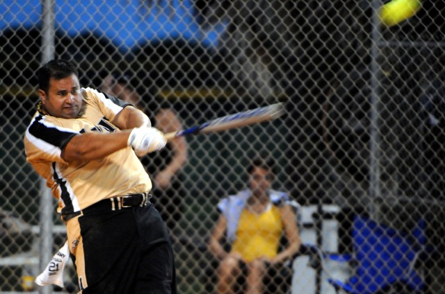Sgt. 1st Class Michael Dochwat Jr. homers