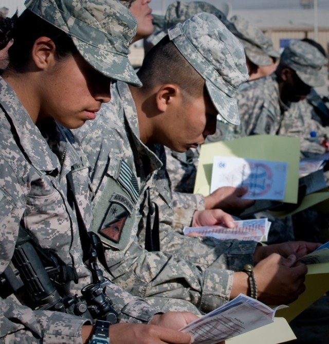 Kandahar Airfield Naturalization Ceremony 1