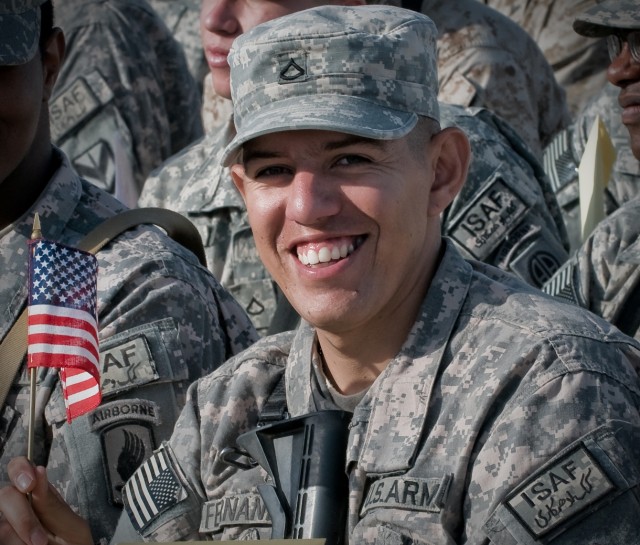 Kandahar Airfield Naturalization Ceremony 1
