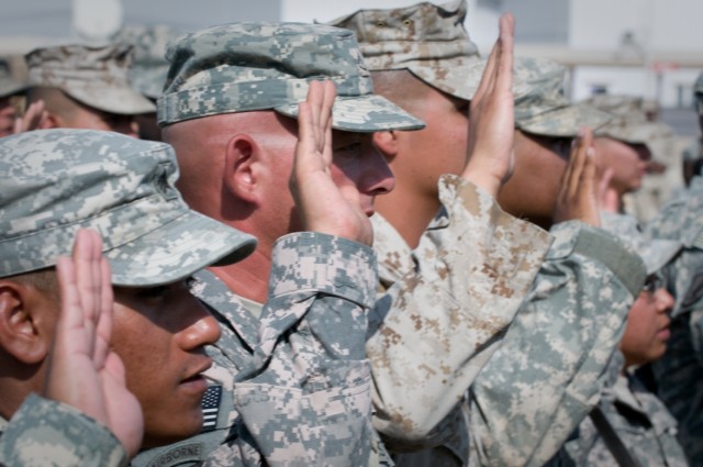 Kandahar Airfield Naturalization Ceremony 2