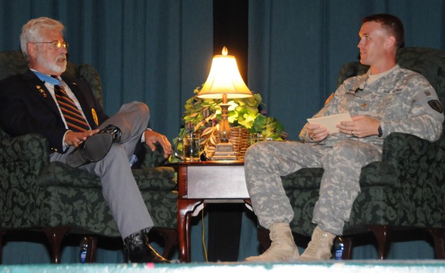 POW, Medal of Honor recipient shares experience with flight school students