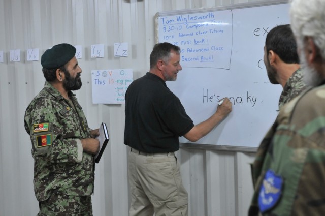 Afghan airmen learn English 4