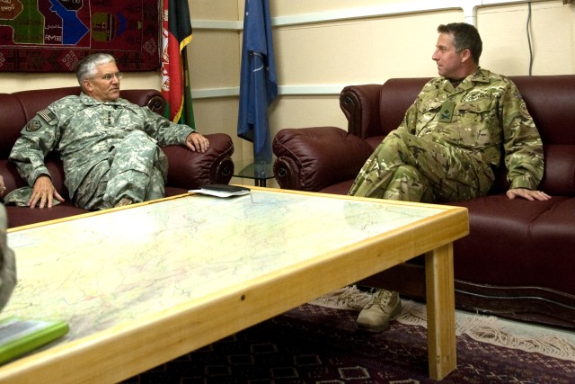 Casey visits deployed Soldiers, meets with ISAF leaders in Afghanistan