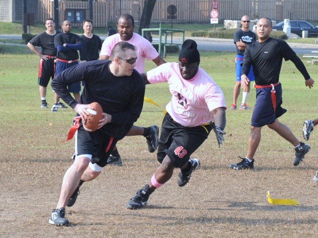 Team dons pink for breast cancer awareness month