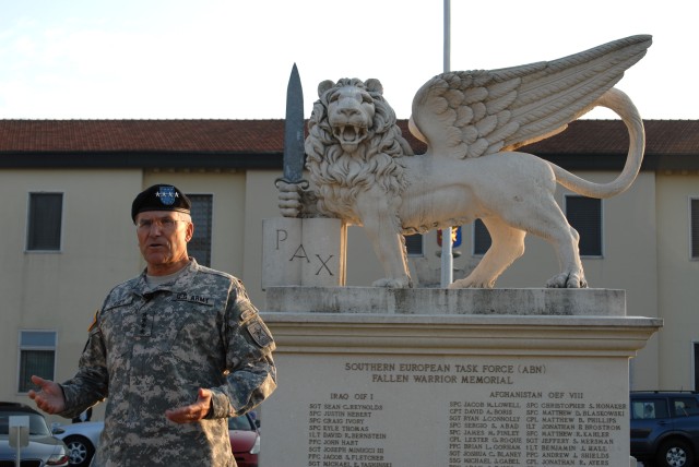 Chief of Staff visits U.S. Army Africa, U.S. Army Garrison Vicenza