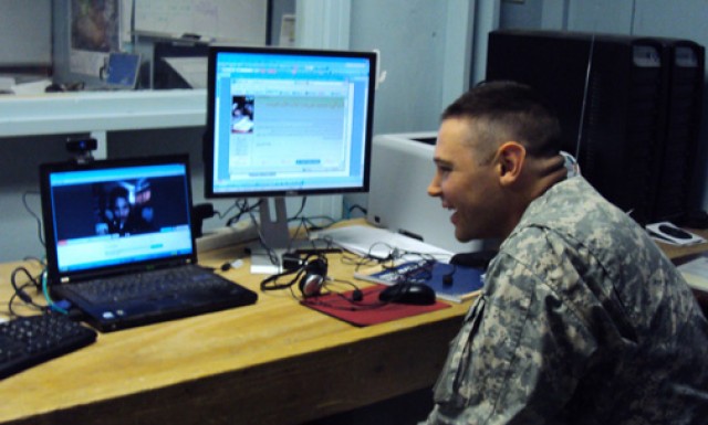 Afghan students, Soldiers connect online