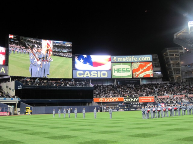 U.S. Military Color Guard at Yankee Stadium