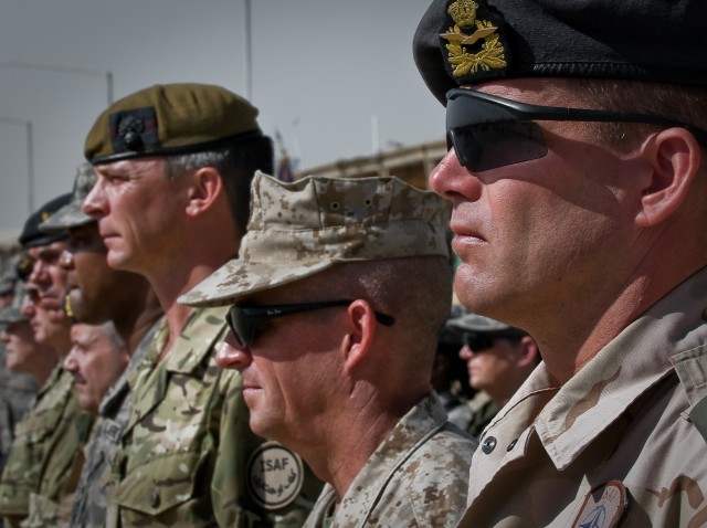 Multinational forces come together