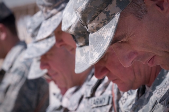 Generals say a final prayer