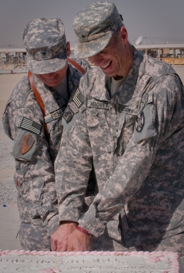 Generals make first cake cut