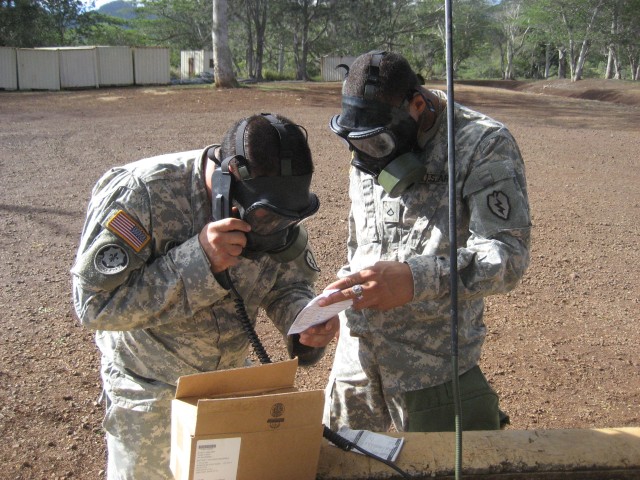 Bronco Soldiers prepare for chemical threats during &quot;Dragon Week&quot;