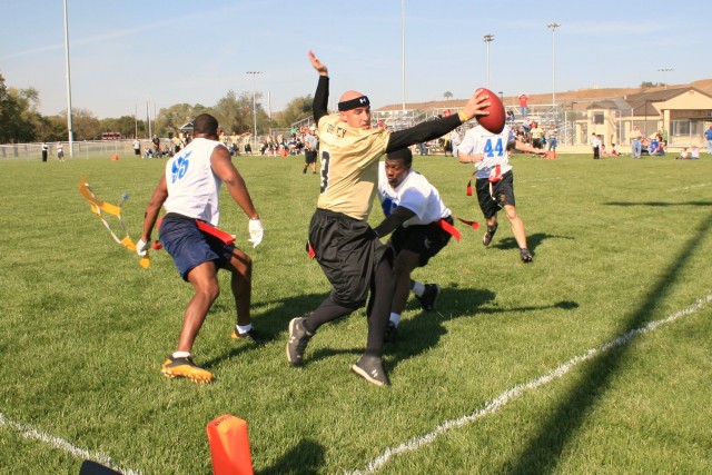 Fort Riley defeats McConnell AFB in second annual flag football game