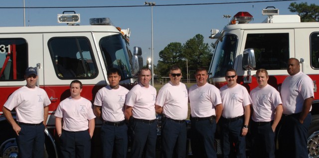 Fort Bragg emergency personnel wear pink for good, justifiable cause