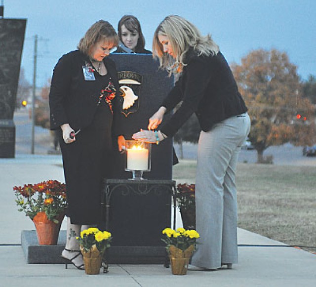 Mothers remember fallen at post candlelight vigil 