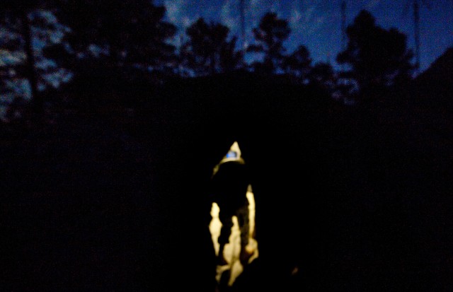 Chief of Staff of the US Army, Gen. George W. Casey Jr., enters a tent to observe a command center during a Full Spectrum Operation exercise in Ft. Polk, LA, Saturday, Oct. 23, 2010.  The Full Spectrum exercise focuses on facing and defeating a hybri...