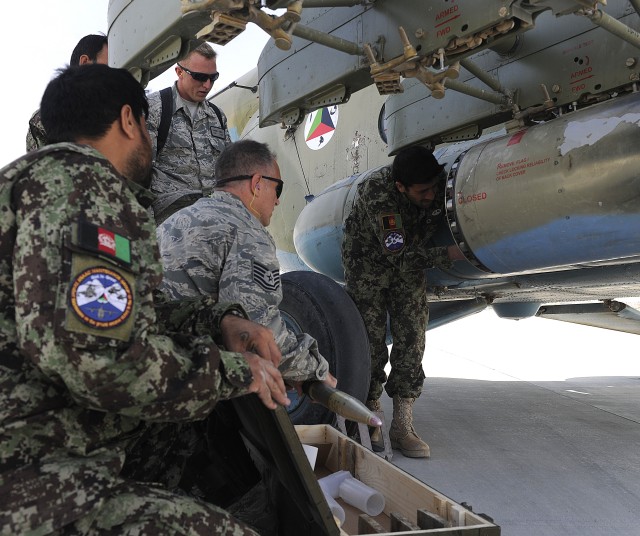U.S. Airmen advise and assist Afghan airmen