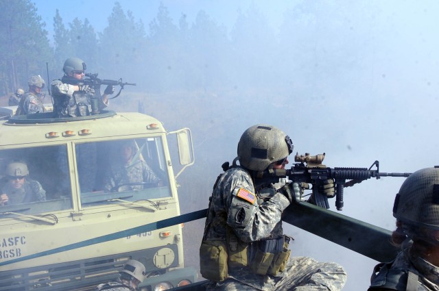 3rd SFG (A), Group Support Battalion conducts Convoy Live Fire