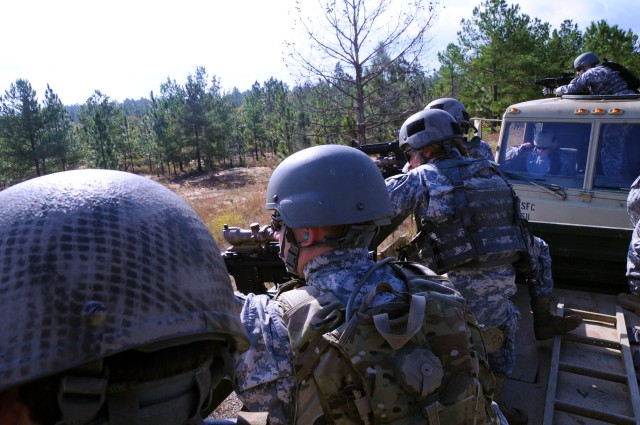 3rd SFG (A), Group Support Battalion conducts Convoy Live Fire