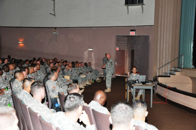 CAB commander briefs senior leaders